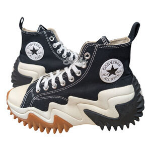 Converse Run Star Motion CX Platform High Top Black White Gum Sneaker Womens 8